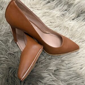 BCBGeneration Tan Leather Heels